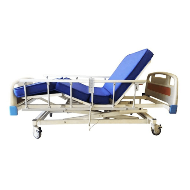 Bedcares – Üç Motorlu Hasta Yatağı Tabanca Korkuluklu ABS Başlıklı