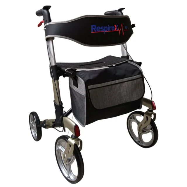 Respirox RR-04 Katlanabilir Lüx Alüminyum Rolatör Gri