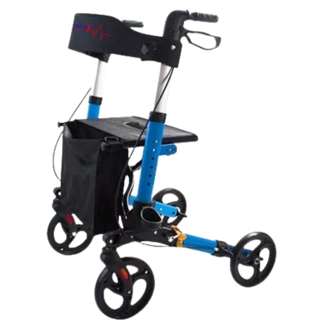 Respirox RR-03 Katlanabilir Lüx Alüminyum Rolatör Mavi
